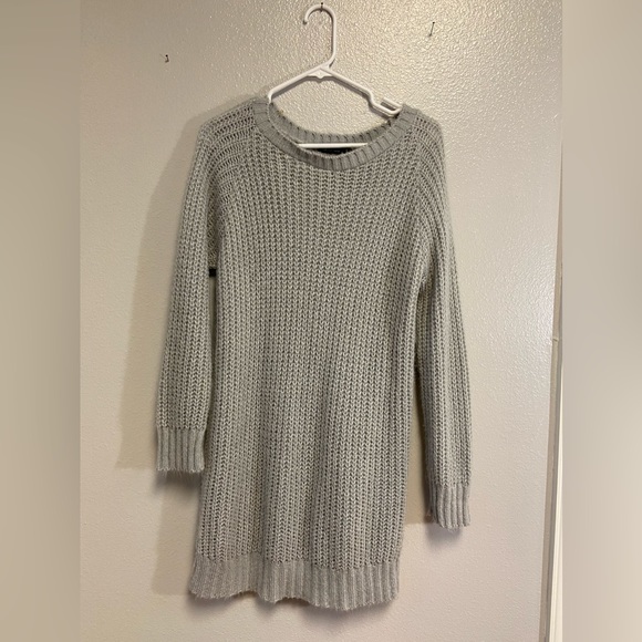 Boohoo Size Large Gray Sweater Dress - Picture 3 of 4